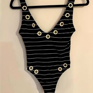 Solid and Striped Retro striped one piece